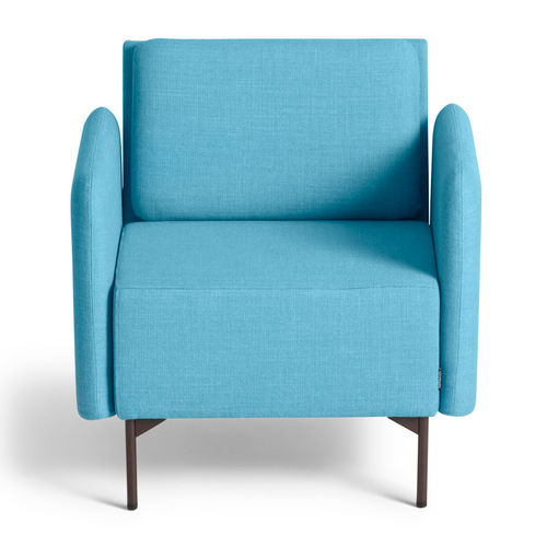 Moderner Besuchersessel - PLAYBACK - OFFECCT - Leder / Stoff / Chrom