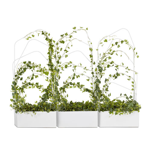 Metall-Pflanzgefäß - GREEN DIVIDER - OFFECCT - rechteckig / mit Spalier