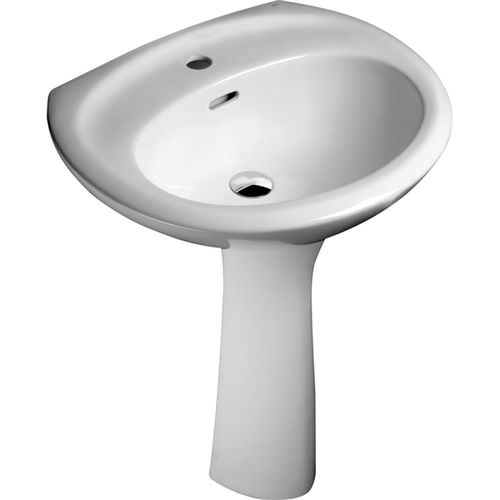 Bodenstehendes Waschbecken - VSP-P10W  - Pfister - Porzellan / oval / modern