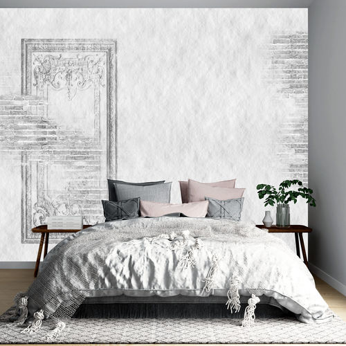 Klassische Tapete - HIER - Arta WallDeco - Panorama / Steinoptik / grau