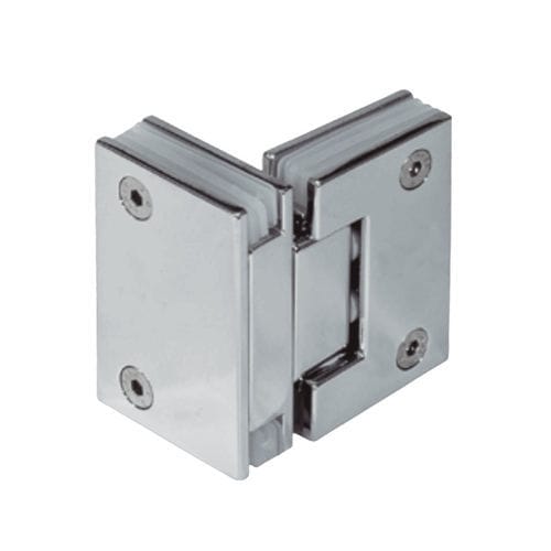 Scharnier für Glastür - 365V12 - Trivel - Edelstahl / verchromter Messing / Glas