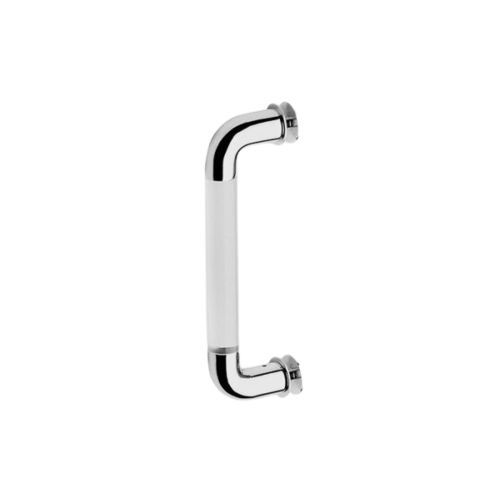 Stoßgriff für Glastür - T4757SM METHACRYLATE - Trivel - Chrom / Messing / Glas
