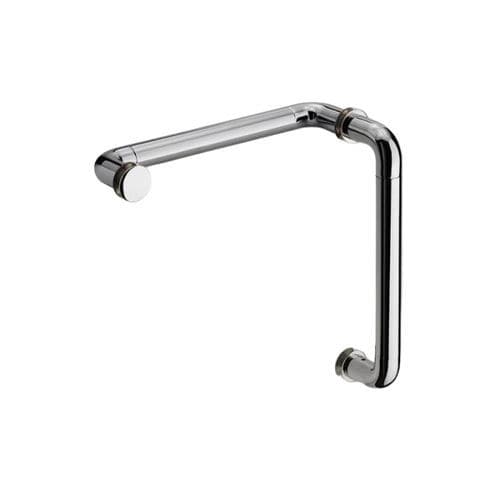Stoßgriff für Glastür - T4790 - Trivel - Chrom / Messing / Glas