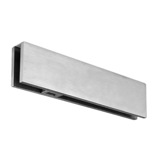Stahl-Glasklemme - FLAT - Trivel - Edelstahl / Glas / für Tür