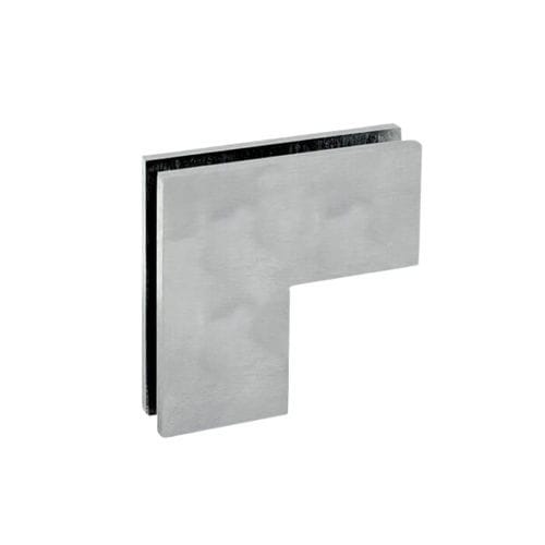 Stahl-Glasklemme - FLAT - Trivel - Edelstahl / Glas / für Tür