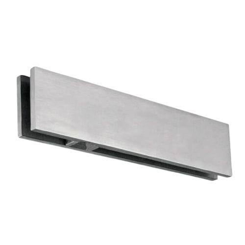 Stahl-Glasklemme - FLAT - Trivel - Edelstahl / Glas / für Tür