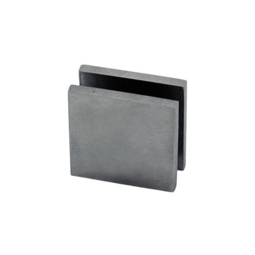 Stahl-Glasklemme - FLAT - Trivel - Edelstahl / Glas / für Tür
