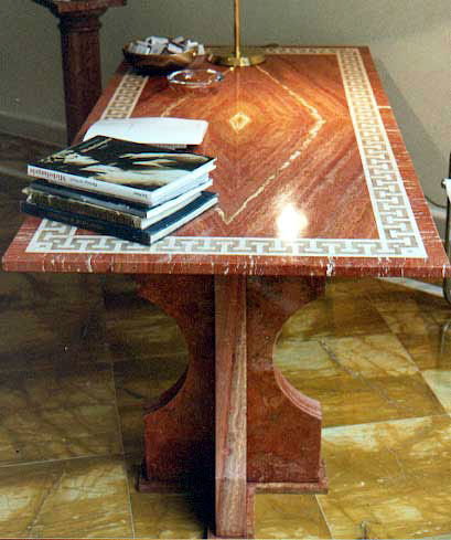 Klassischer Tisch - PERSIAN - Leonardo Caminetti GmbH - Marmor / rechteckig