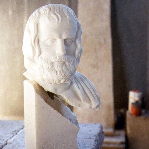 Natursteinskulptur - EPIKTET - Leonardo Caminetti GmbH