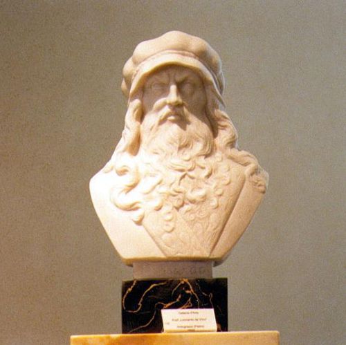Natursteinskulptur - LEONARDO DA VINCI - Leonardo Caminetti GmbH