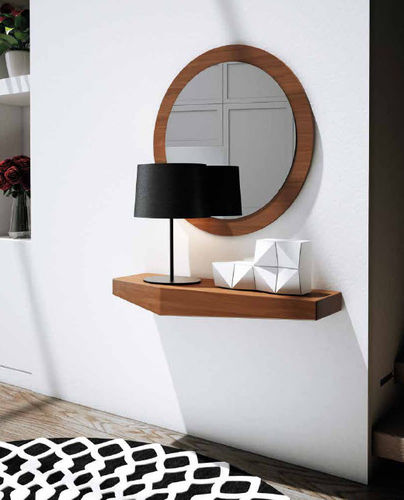 Wandmontiertes Regal - KAOSS - Vettas Mobiliario - modern / Holz / mit Spiegel
