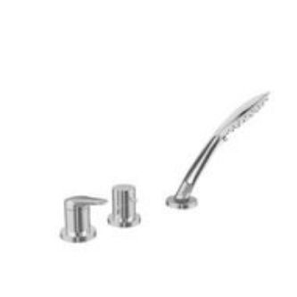 Zweigriffmischer für Badewanne - 20.327.730.000 - KWC AG - Aufsatz / aus verchromtem Metall / für Badezimmer