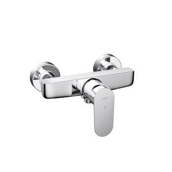 Einhebelmischer für Dusche - 21.382.330.000 - KWC AG - wandmontiert / aus verchromtem Metall / für Badezimmer