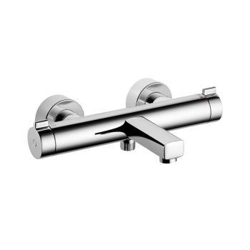 Zweigriffmischer für Dusche - 26.009.733.000 - KWC AG - wandmontiert / thermostatisch / aus verchromtem Metall