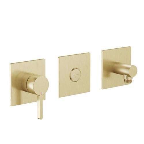 Messing-Wannenset - 20.424.550.175 - KWC AG - wandmontiert / modern / 1-Loch