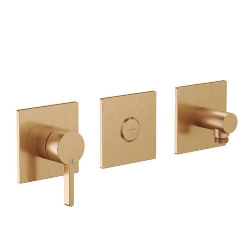 Einhebelmischer für Badewanne - 20.424.550.178 - KWC AG - wandmontiert / Messing / für Badezimmer