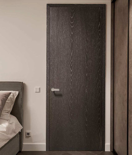 Tür für Innenbereich - CUBE : PURE FLAME OAK - Bod'or KTM - Holzfurnier / Schiebe / drehend