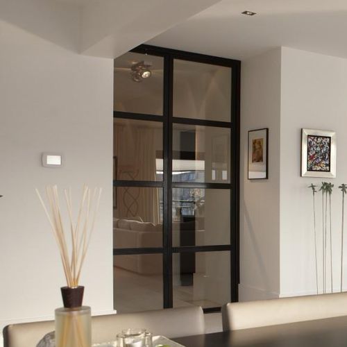 Tür für Innenbereich - TRANSPARENCY : DESIGN LACK LONDON - Bod'or KTM - Holz / Schiebe / drehend