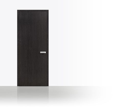 Tür für Innenbereich - LINES : CUBE PURE OAK - Bod'or KTM - Holzfurnier / drehend / ohne Verglasung