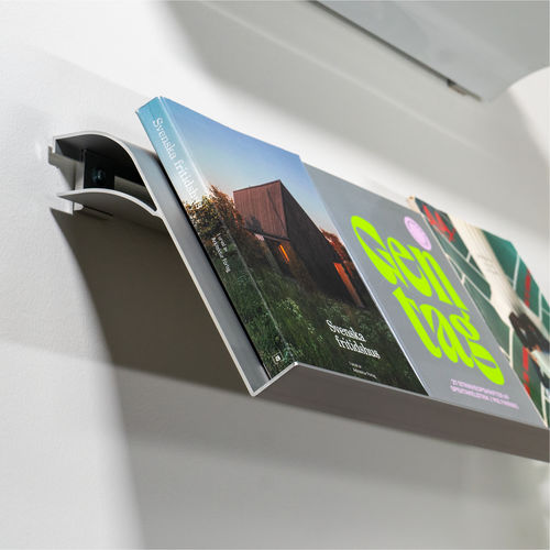 Zeitschriftenständer / extrudiertes Aluminium - Exilis Slope - Nonuform - minimalistisches Design / für Privatgebrauch / für Büro