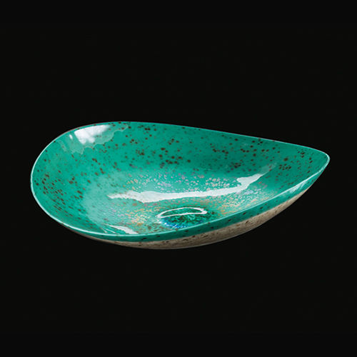 Hohler Teller - SMERALDO - Yalo Murano srl - Muranoglas / für Gewerbegebrauch / Motiv