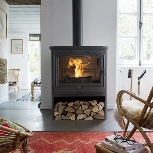 Holz-Kaminofen - ABYDOS - DEVILLE - 9 kW / freistehend / modern