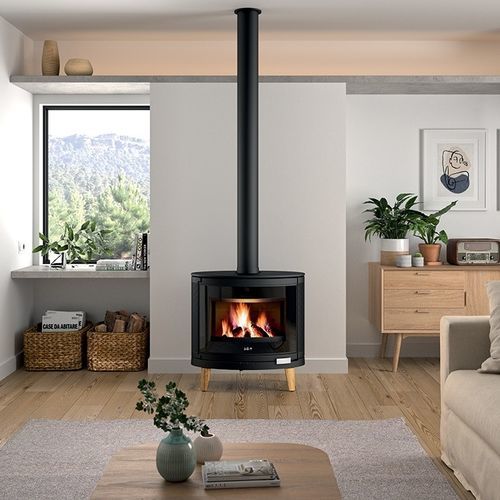Holz-Kaminofen - IKARI ZEN - DEVILLE - 9 kW / freistehend / modern
