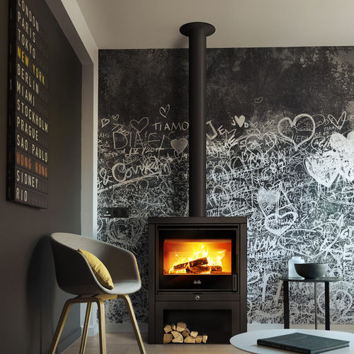 Holz-Kaminofen - HAUT LÉMAN - DEVILLE - 8 kW / freistehend / modern