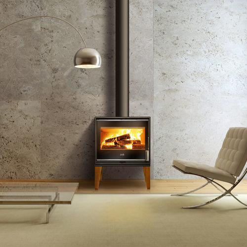 Holz-Kaminofen - PARELOUP - DEVILLE - 8 kW / freistehend / modern