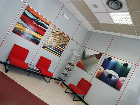 Abnehmbare Trennwand - OMEGA - Mainardi - Laminat / Büro