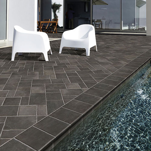Feinsteinzeug-Plattenbelag - TECH · GEO - NATUCER - für Außenbereich / für Terrasse / für Garten