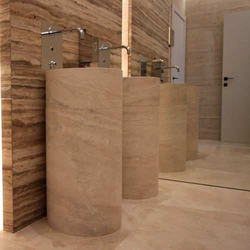 Totem-Waschbecken - Arredo di Pietra srl - Naturstein / Travertin / nach Maß