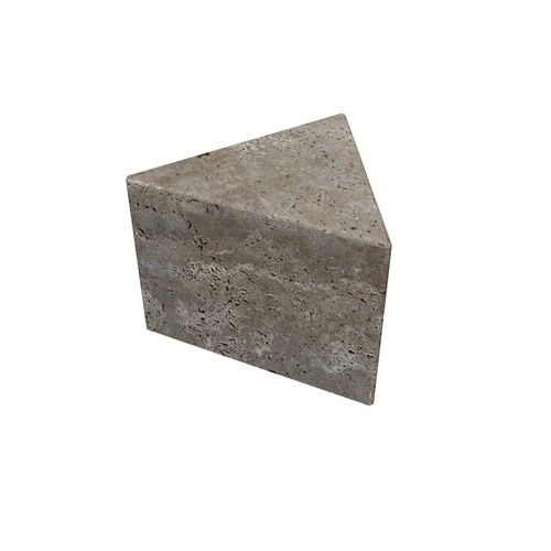 Moderne Bank für den öffentlichen Raum - PRISMA - Arredo di Pietra srl - Travertin / ohne Rückenlehne / ohne Armlehnen