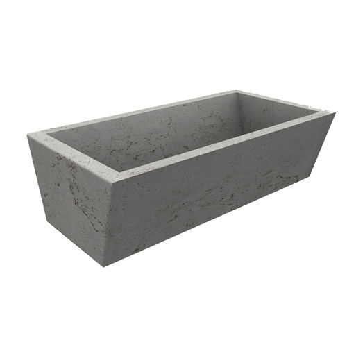 Naturstein-Pflanzkübel - SLIM - Arredo di Pietra srl - Travertin / rechteckig / modulierbar