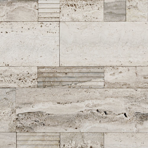 Natursteinfliesen - CORSO - Arredo di Pietra srl - Travertin / matt / Relief