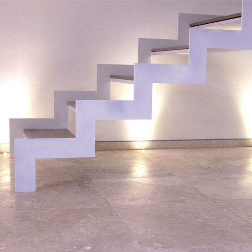 Natursteinstufe - Arredo di Pietra srl - Travertin / maßgefertigt / modern