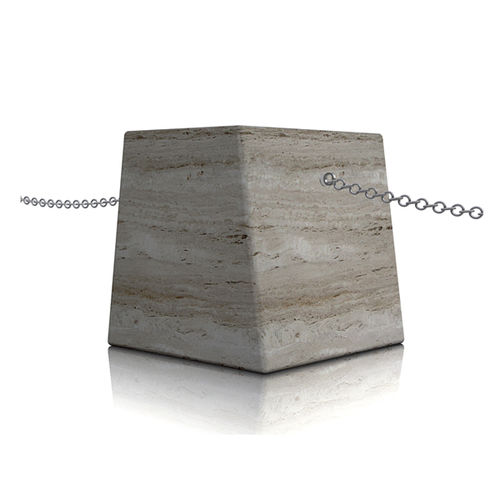 Sicherheits-Sperrpfosten - eco - Arredo di Pietra srl - abnehmbar / Travertin / hochbeständig