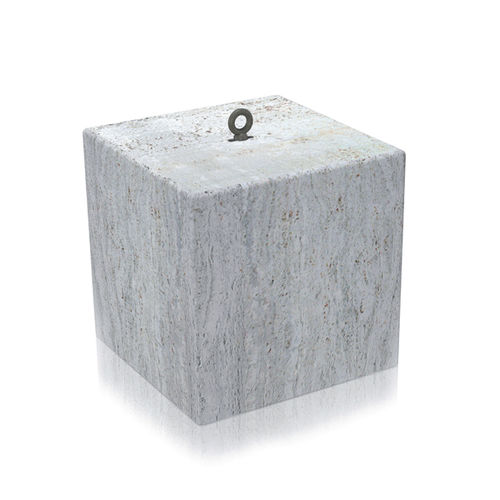 Sicherheits-Sperrpfosten - kubo - Arredo di Pietra srl - abnehmbar / Travertin / hochbeständig
