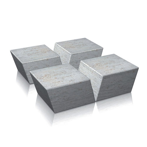 Moderne Bank für den öffentlichen Raum - bruco - Arredo di Pietra srl - Travertin / ohne Rückenlehne / ohne Armlehnen