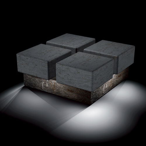 Moderne Bank für den öffentlichen Raum - perquattro luce - Arredo di Pietra srl - Travertin / ohne Rückenlehne / ohne Armlehnen