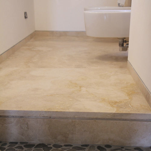 Beige Zierleiste - Arredo di Pietra srl - braun / Travertin / rechteckig