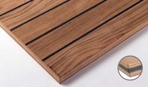 Sandwich-Dämmplatte / für Fußboden - NAUTIPONT ACOUSTIQUE - TOUBOIS - mit isolierender Holzdeckschicht
