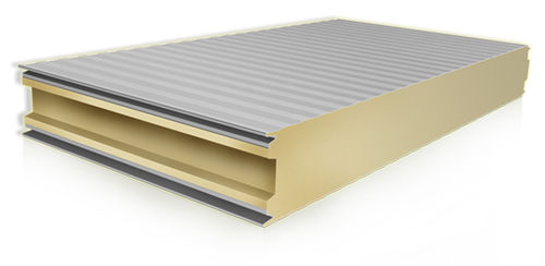Sandwichpaneel für Fußboden - FROST SINGLE - SILEX NAV-SYSTEM - einseitig metallbeschichtet / Polyisocyanuratkern PIR