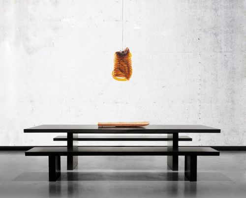 Moderne Bank - TOMMASO - ZEUS - Holz / Stahlblech