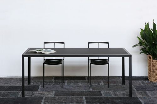 Moderner Tisch - ZEUS - Linoleum / Gestell aus Metall / rechteckig