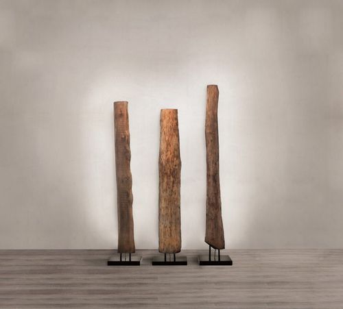 Stehleuchte - OLD TIMES 1 - ZEUS - Kupfer / Massivholz / originelles Design