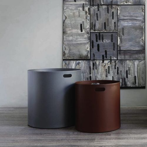 Metall-Pflanzgefäß - RUSTY POT - ZEUS - rund