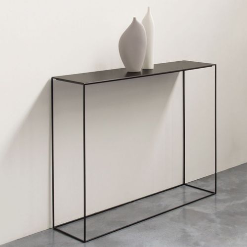 Konsolentisch / minimalistisches Design - SLIM IRONY - ZEUS - Stahlblech / Gestell aus Kupfer / rechteckig