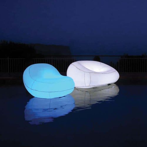 Moderner Sessel - FUGU - Thermoplast / Polyurethan / beleuchtet