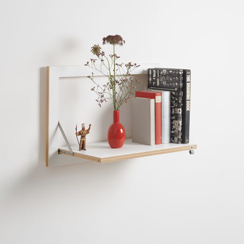 Wandmontiertes Regal - FL&Auml;PPS 60&times;40-1 - AMBIVALENZ - Modul / mit Rollen / originelles Design